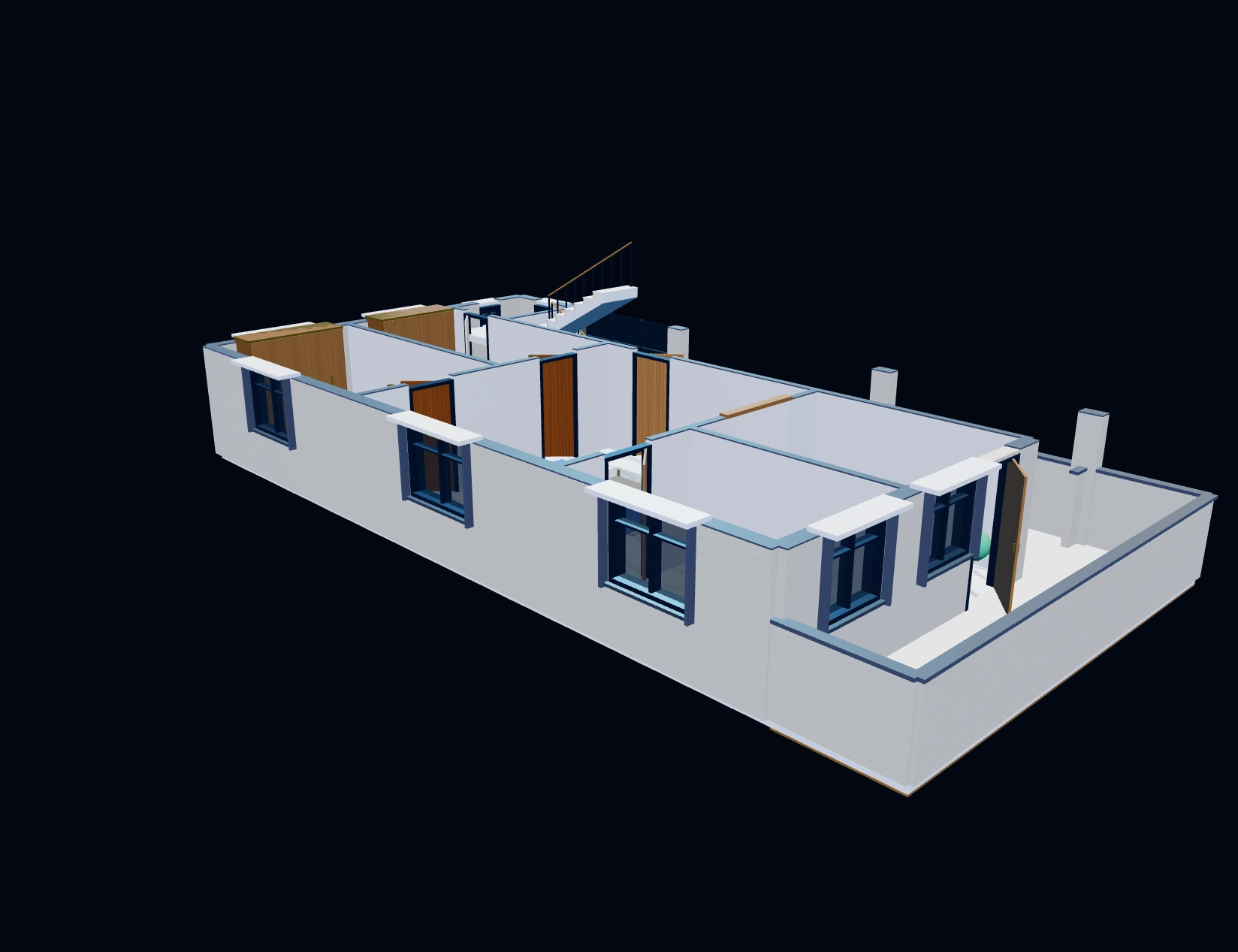 First Floor 3D Cutaway Plan